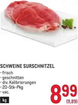 Metro Schweine surschnitzel Angebot