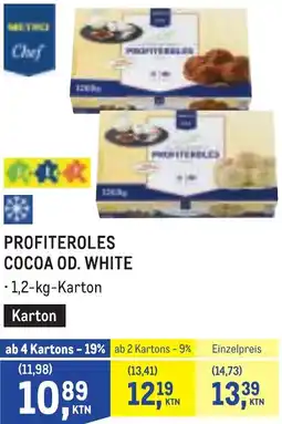Metro Profiteroles cocoa od. white Angebot
