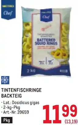 Metro Tintenfischringe backteig Angebot