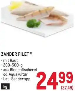 Metro Zander filet Angebot