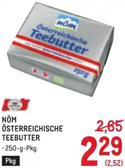 Metro Nöm österreichische teebutter Angebot