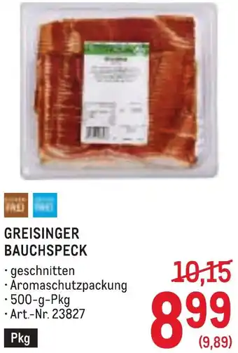Metro Greisinger bauchspeck Angebot