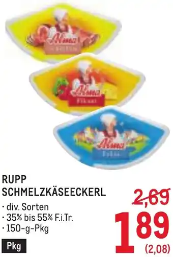 Metro Rupp schmelzkäseeckerl Angebot