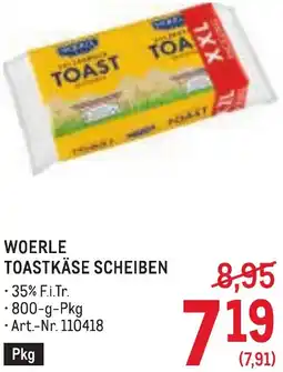 Metro Woerle toastkäse scheiben Angebot