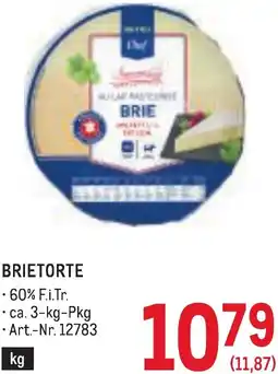 Metro Brietorte Angebot