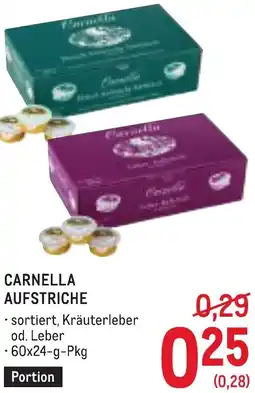 Metro Carnella aufstriche Angebot