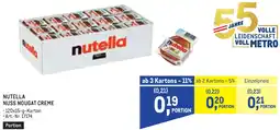 Metro Nutella nuss nougat creme Angebot
