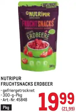 Metro Nutripur fruchtsnacks erdbeer Angebot