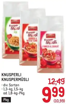 Metro Knusperli knuspermüsli Angebot