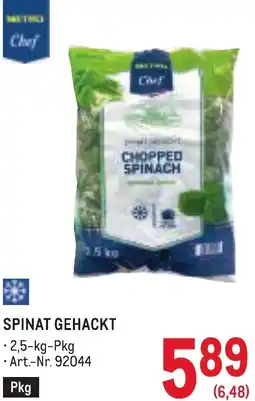 Metro Spinat gehackt Angebot