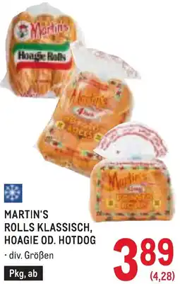 Metro Martin's rolls klassisch, hoagie od. hotdog Angebot