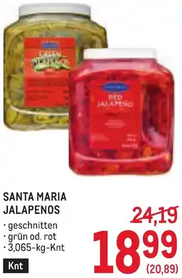 Metro Santa maria jalapenos Angebot