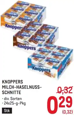 Metro Knoppers milch-haselnuss- schnitte Angebot