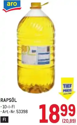 Metro Rapsöl Angebot