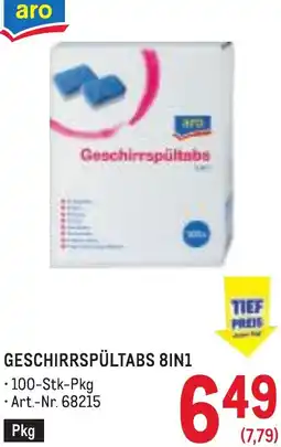 Metro Geschirrspültabs 8in1 Angebot