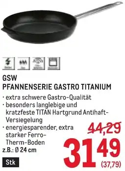 Metro Gsw pfannenserie gastro titanium Angebot