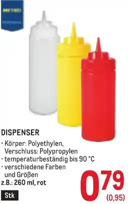 Metro Dispenser Angebot
