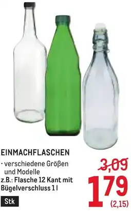 Metro Einmachflaschen Angebot