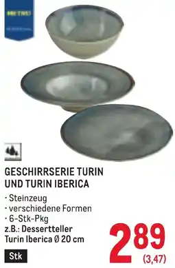 Metro Geschirrserie turin und turin iberica Angebot