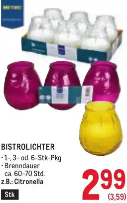 Metro Bistrolichter Angebot