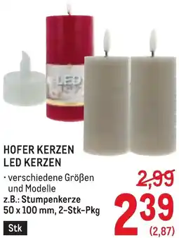 Metro Hofer kerzen led kerzen Angebot
