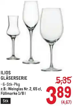 Metro Ilios gläserserie Angebot
