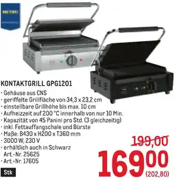 Metro Kontaktgrill Angebot