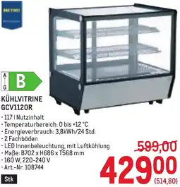 Metro Kühlvitrine Angebot