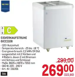 Metro Eisverkaufstruhe Angebot