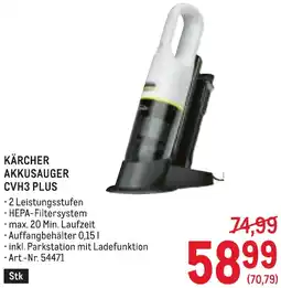 Metro Kärcher akkusauger Angebot