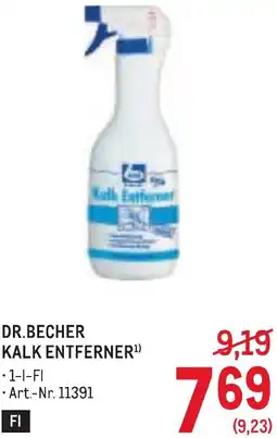 Metro Dr.becher kalk entferner Angebot