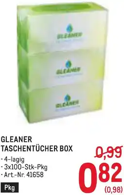 Metro Gleaner taschentücher box Angebot