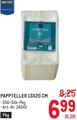 Metro Pappteller Angebot