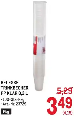 Metro Belesse trinkbecher Angebot