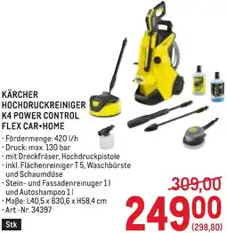 Metro Kärcher hochdruckreiniger k4 power control flex car+home Angebot