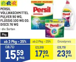 Metro Persil vollwaschmittel Angebot