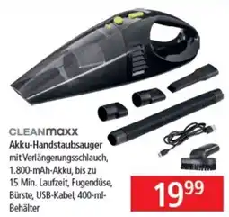 Pagro Diskont CLEANMAXX Akku-Handstaubsauger mit Verlängerungsschlauch Angebot