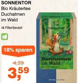 Prokopp Sonnentor bio kräutertee duchatmen im wald Angebot