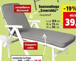 Thomas Philipps Sonnenliege Smeraldo Angebot