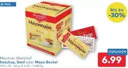 T&G Mautner Markhof Ketchup, Senf oder Mayo Beutel Angebot