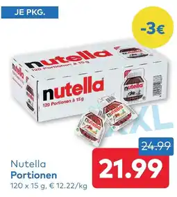 T&G Nutella Portionen Angebot