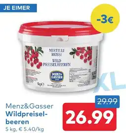 T&G Menz&Gasser Wildpreisel- beeren Angebot