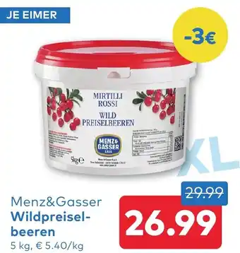 Menz&Gasser Wildpreisel- beeren