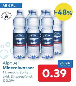 T&G Alpquell Mineralwasser Angebot