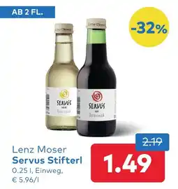 T&G Lenz Moser Servus Stifterl Angebot