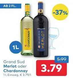 T&G Grand Sud Merlot oder Chardonnay Angebot