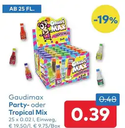 T&G Gaudimax Party- oder Tropical Mix Angebot