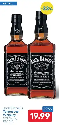 T&G Jack Daniel's Tennessee Whiskey Angebot