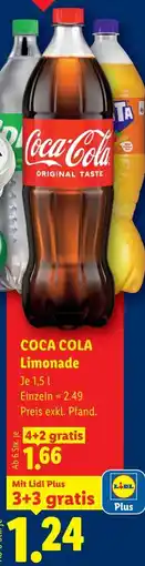 Lidl Coca cola limonade Angebot