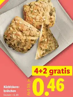 Lidl Kürbiskern- brötchen Angebot